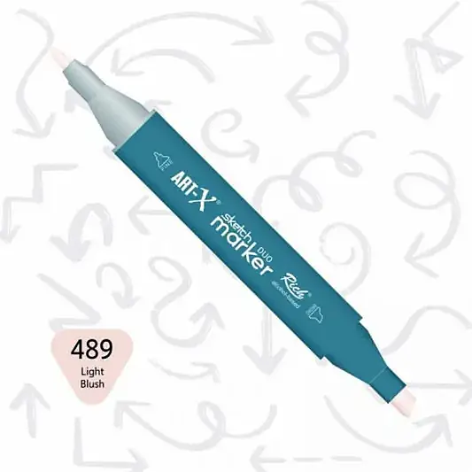Rich Art-X Çift Uçlu Sketch Markör Kalem 489 Açık Allık - 2