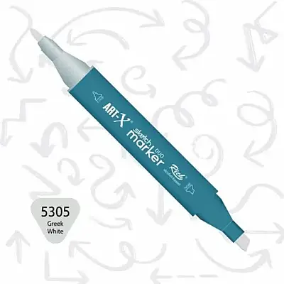 Rich Art-X Çift Uçlu Sketch Markör Kalem 5303 Antik Beyaz - 1