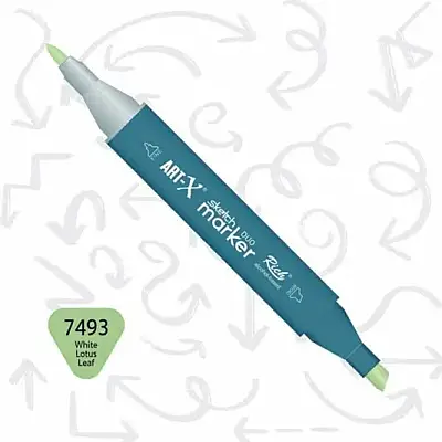 Rich Art-X Çift Uçlu Sketch Markör Kalem 7493 Lotus Yaprağı - Rich (1)