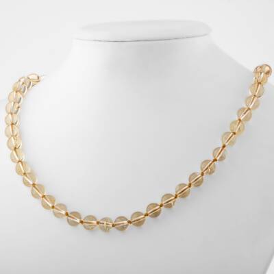 Riyolit 8 mm Düğümlü Doğal Taş Kolye - 2