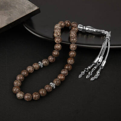 Riyolit Doğal Taş Tesbih 33lük - 8mm - 2