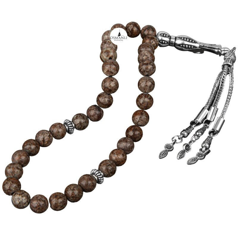 Riyolit Doğal Taş Tesbih 33lük - 8mm - 3