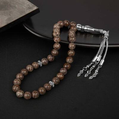 Riyolit Doğal Taş Tesbih 33lük - 8mm - Doğal Taş (1)