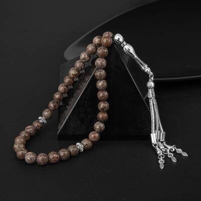 Riyolit Doğal Taş Tesbih 33lük - 8mm - Osmanlı Doğaltaş