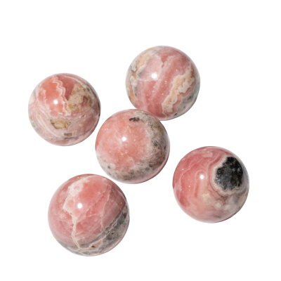 Rodokrosit Doğal Taş Küre Tımbıl El Taşı - 4