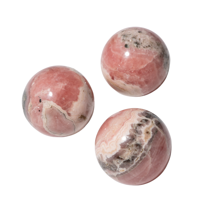 Rodokrosit Doğal Taş Küre Tımbıl El Taşı - 5