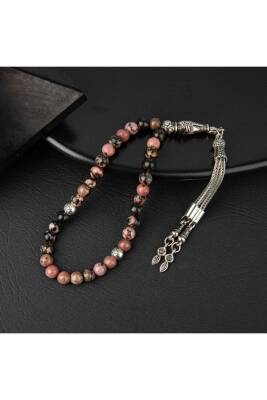 Rodonit Doğal Taş Tesbih 33lük - 6mm - Osmanlı Doğaltaş
