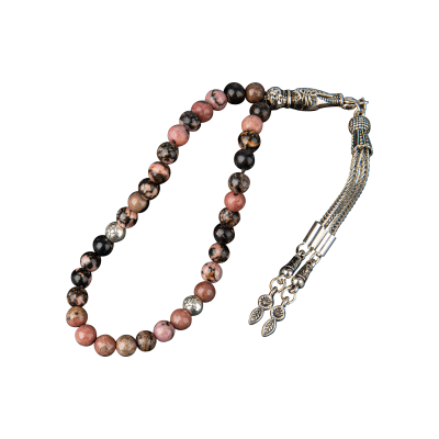 Rodonit Doğal Taş Tesbih 33lük - 6mm - Osmanlı Doğaltaş