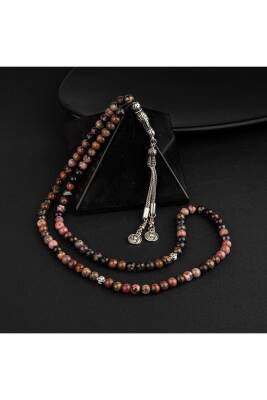 Rodonit Doğal Taş Tesbih 99luk - 6mm - Osmanlı Doğaltaş