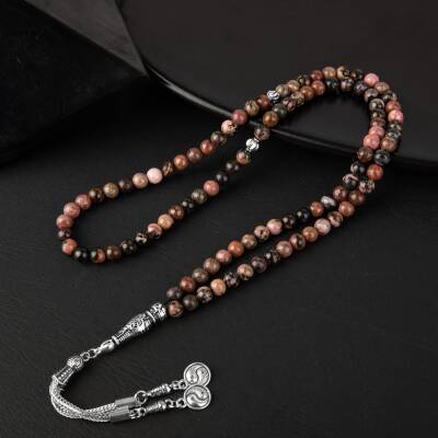 Rodonit Doğal Taş Tesbih 99luk - 6mm - Osmanlı Doğaltaş