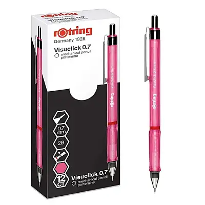 Rotring Visuclick Versatil Şeffaf 0.7 mm Pembe - 3