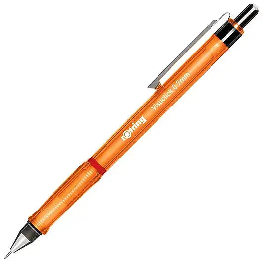 Rotring Visuclick Versatil Şeffaf 0.7 mm Turuncu - 10