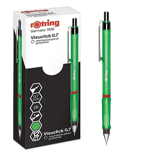 Rotring Visuclick Versatil Şeffaf 0.7 mm Yeşil - 2