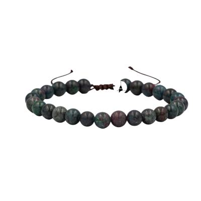 Ruby Kiyanit 6mm Merdiven Kapama Doğal Taş Bileklik - Osmanlı Doğaltaş