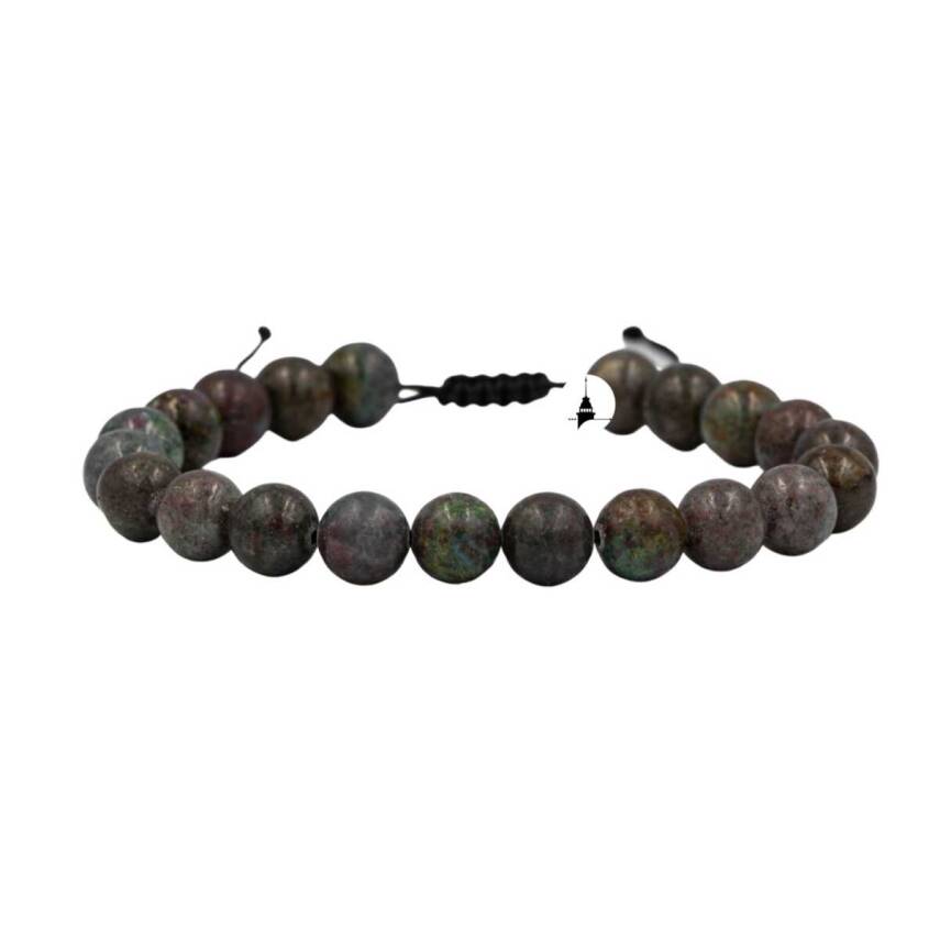 Ruby Kiyanit 8mm Merdiven Kapama Doğal Taş Bileklik - 1