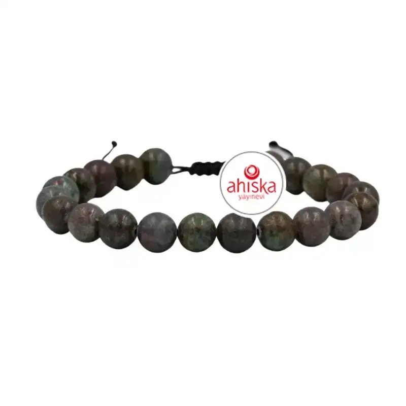 Ruby Kiyanit 8mm Merdiven Kapama Doğal Taş Bileklik - 2