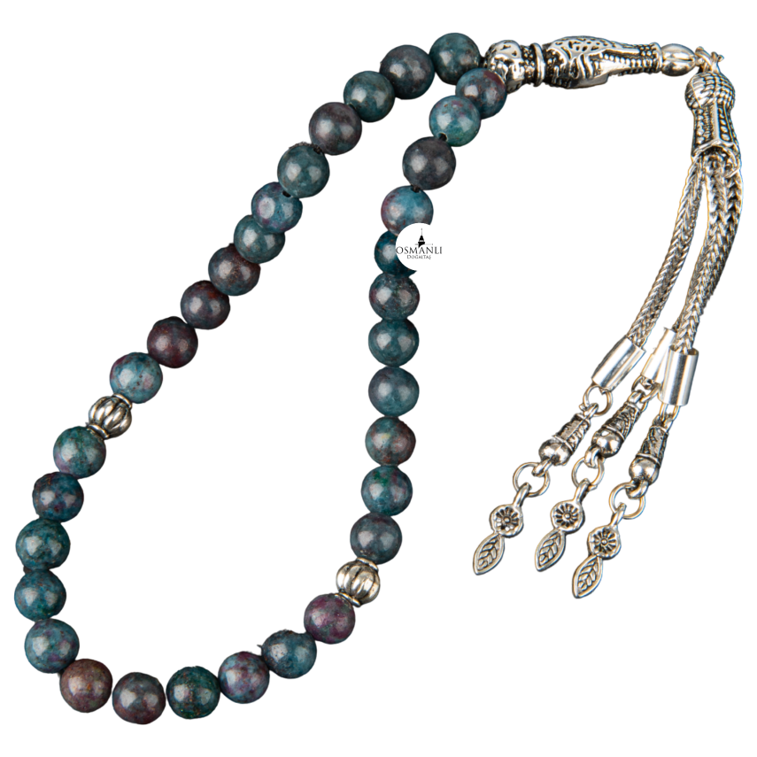 Ruby Kiyanit Doğal Taş Tesbih 33lük - 6mm - 5