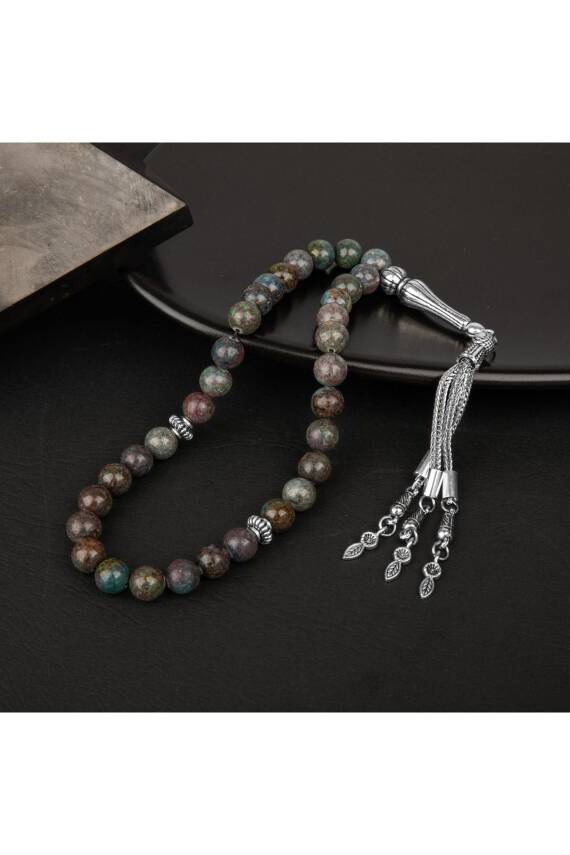 Ruby Kiyanit Doğal Taş Tesbih 33lük - 8mm - 1