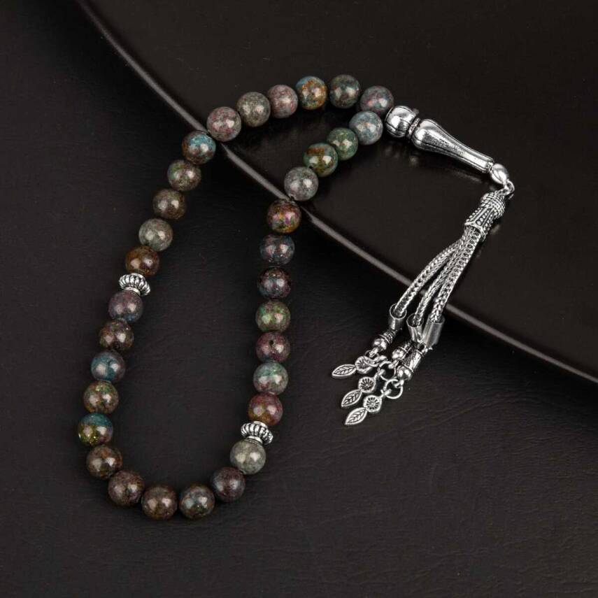 Ruby Kiyanit Doğal Taş Tesbih 33lük - 8mm - 4