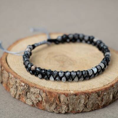 Rutilli Kuvars 3-4mm Çift Sıra Doğal Taş Bileklik - Osmanlı Doğaltaş