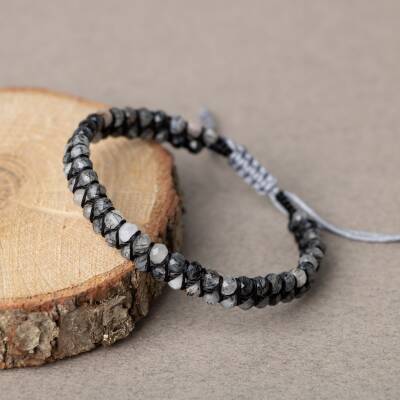 Rutilli Kuvars 3-4mm Çift Sıra Doğal Taş Bileklik - 2