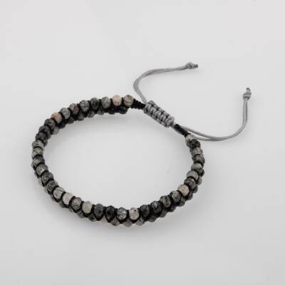 Rutilli Kuvars 3-4mm Çift Sıra Doğal Taş Bileklik - 4