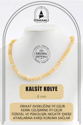 Rutilli Kuvars 6 mm Dizi Doğal Taş Kolye - Osmanlı Doğaltaş
