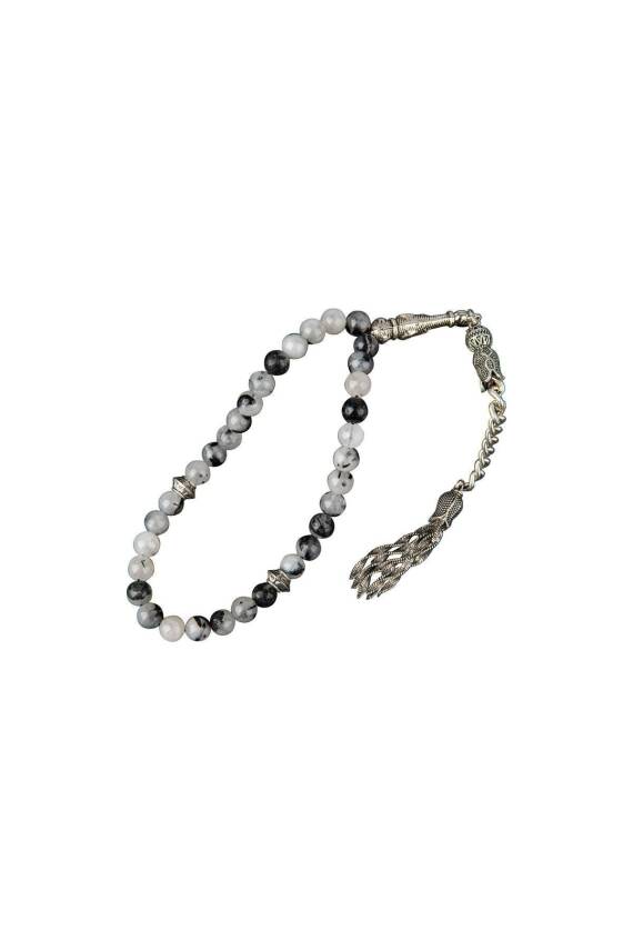 Rutilli Kuvars Doğal Taş Tesbih 33lük - 6mm - 3