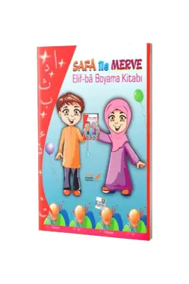 Safa İle Merve Elif Ba Boyama Kitabı - Kitaş Yayınevi (1)
