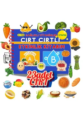 Sağlıklı Vitaminler Cırt Cırtlı Etkinlik Kitabım - Yüksek Gelişim Çocuk Yayınları (1)