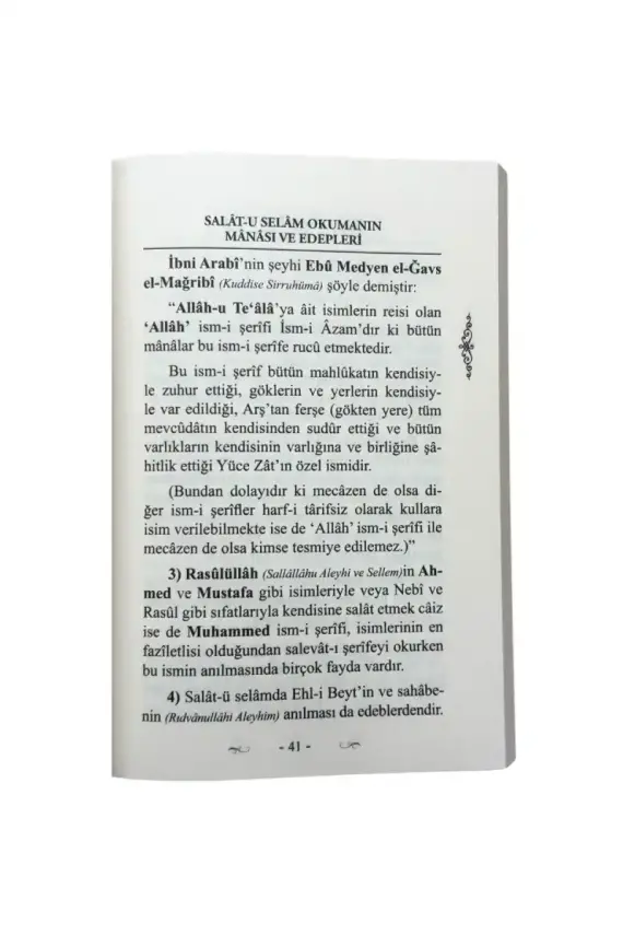 Salatı Tefriciyye Ve Salatı Münciye Tüncina - 1