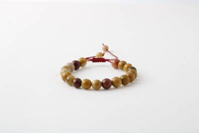 Sarı Jasper 8mm Merdiven Kapama Doğal Taş Bileklik - 2