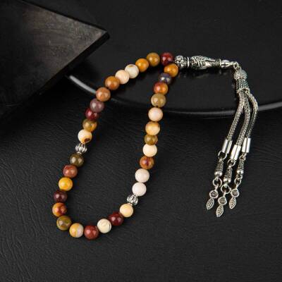 Sarı Jasper Doğal Taş Tesbih 33lük - 6mm - Doğal Taş