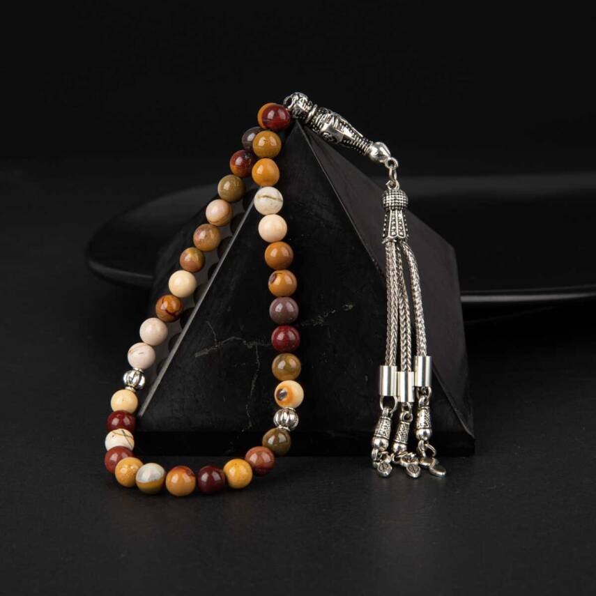 Sarı Jasper Doğal Taş Tesbih 33lük - 6mm - 2