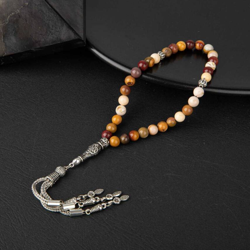 Sarı Jasper Doğal Taş Tesbih 33lük - 6mm - 3