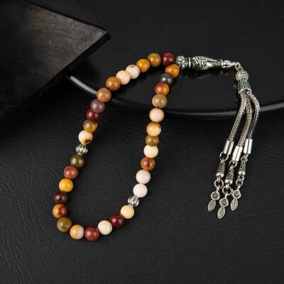 Sarı Jasper Doğal Taş Tesbih 33lük - 6mm - 3