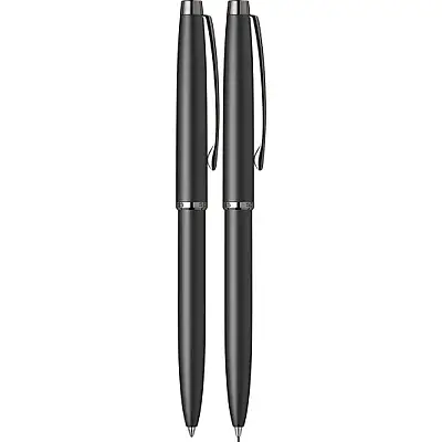 Scrikss 108 Prestige Tükenmez + Mekanik Kurşun Kalem Takım Mat Siyah - 3