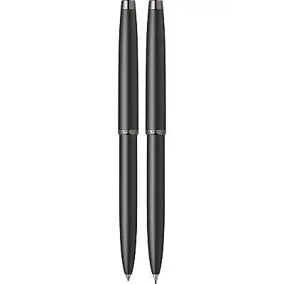 Scrikss 108 Prestige Tükenmez + Mekanik Kurşun Kalem Takım Mat Siyah - 7