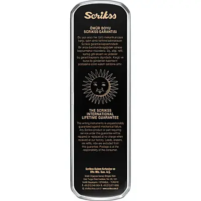 Scrikss 108 Prestige Tükenmez + Mekanik Kurşun Kalem Takım Mat Siyah - 15