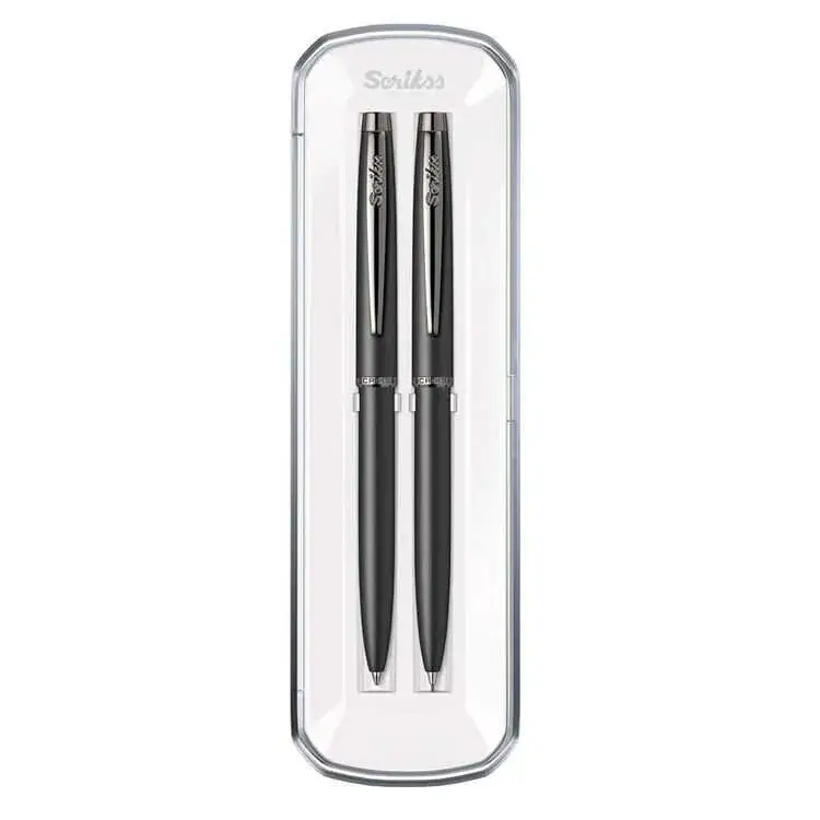 Scrikss 108 Prestige Tükenmez - Mekanik Kurşun Kalem Takım Mat Siyah - 2