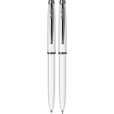 Scrikss 108M Prestige Tükenmez + Mekanik Kurşun Kalem Takım Beyaz - 3