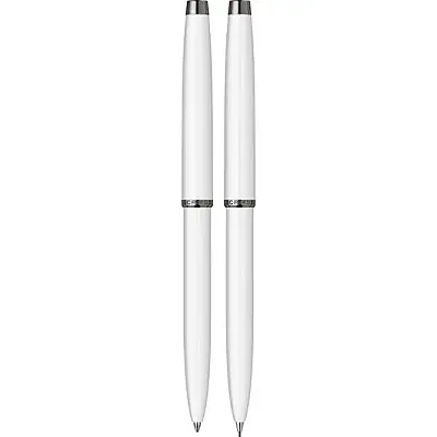 Scrikss 108M Prestige Tükenmez + Mekanik Kurşun Kalem Takım Beyaz - 6