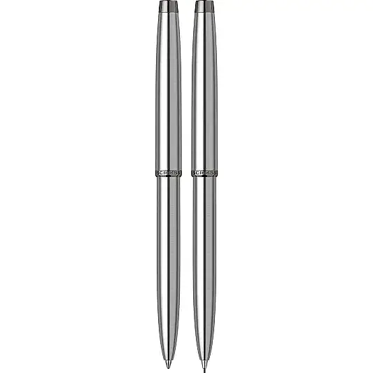 Scrikss 108M Prestige Tükenmez + Mekanik Kurşun Kalem Takım Krom - 8