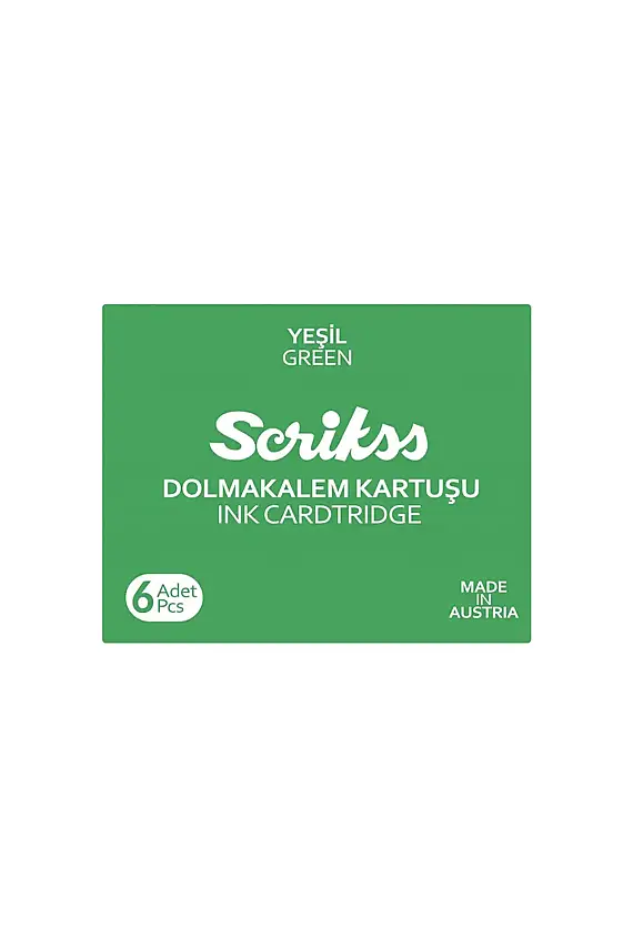 Scrikss Dolma Kalem Kartuşu Yeşil - 1