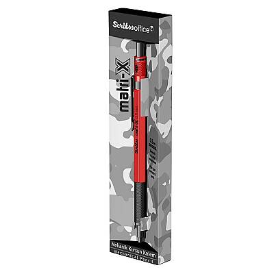 Scrikss Matri-X Mekanik Kurşun Kalem 0.5 mm Kırmızı - Scrikss (1)