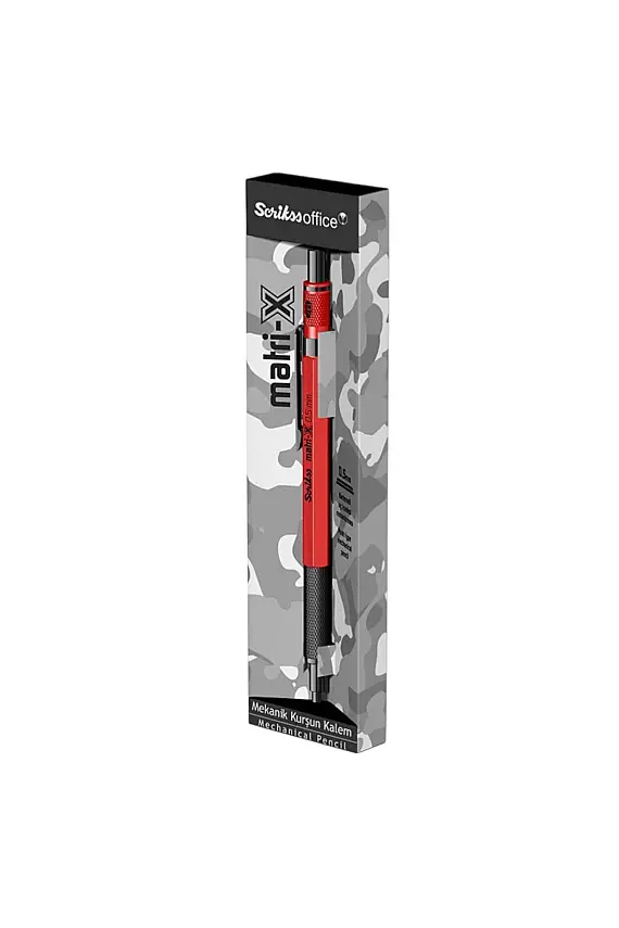 Scrikss Matri-X Mekanik Kurşun Kalem 0.5 mm Kırmızı - 3