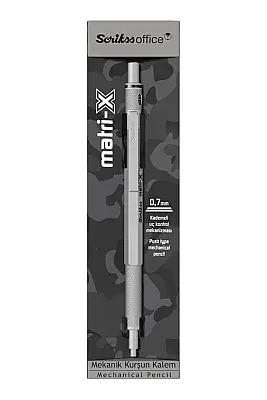 Scrikss Matri-X Mekanik Kurşun Kalem 0.7 mm Açık Gri - 3