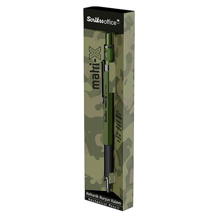 Scrikss Matri-X Mekanik Kurşun Kalem 0.7 mm Haki - 2