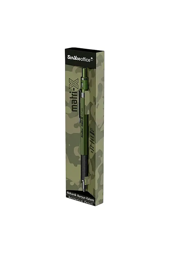 Scrikss Matri-X Mekanik Kurşun Kalem 0.7 mm Haki - 3