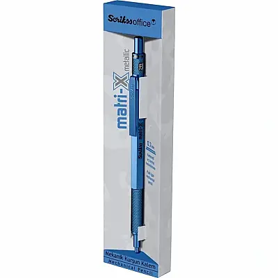 Scrikss Matri-X Mekanik Kurşun Kalem 0.7 mm Metalik Mavi - Scrikss (1)